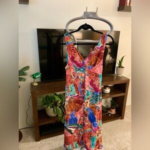 Farm Rio animal midi dress